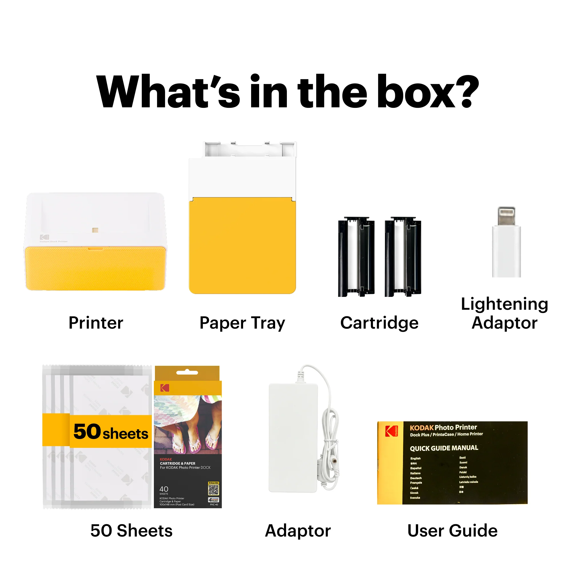 KODAK Dock Plus Retro 4x6 Inch PD460 Photo Printer 50 Sheet Bundle - Image 10