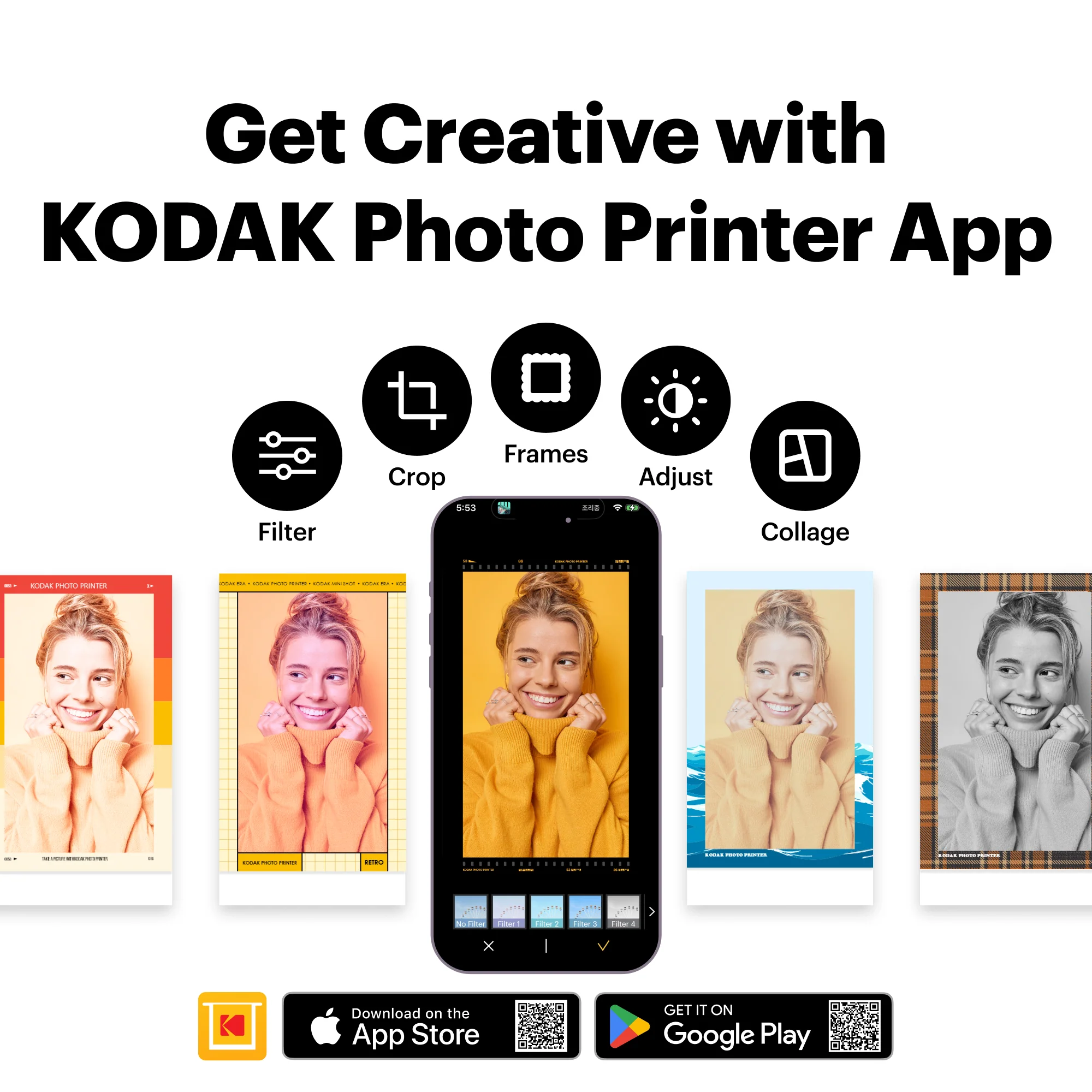 KODAK Mini 2 Retro 2.1x3.4 Inch Printer P210R - Image 9