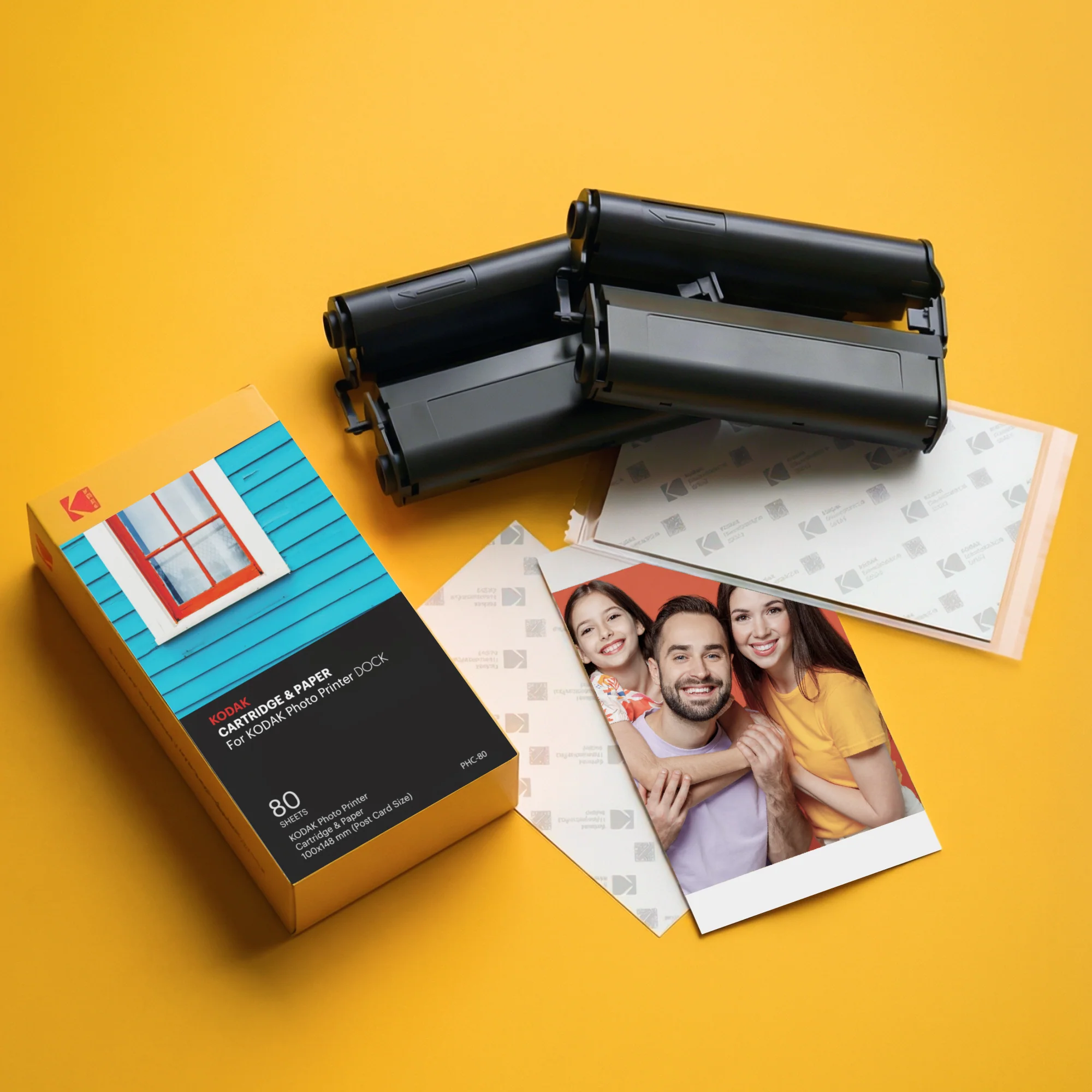 KODAK 4PASS 4x6 Inch Cartridge & Paper, 80 Photos (PHC-80) - Image 4