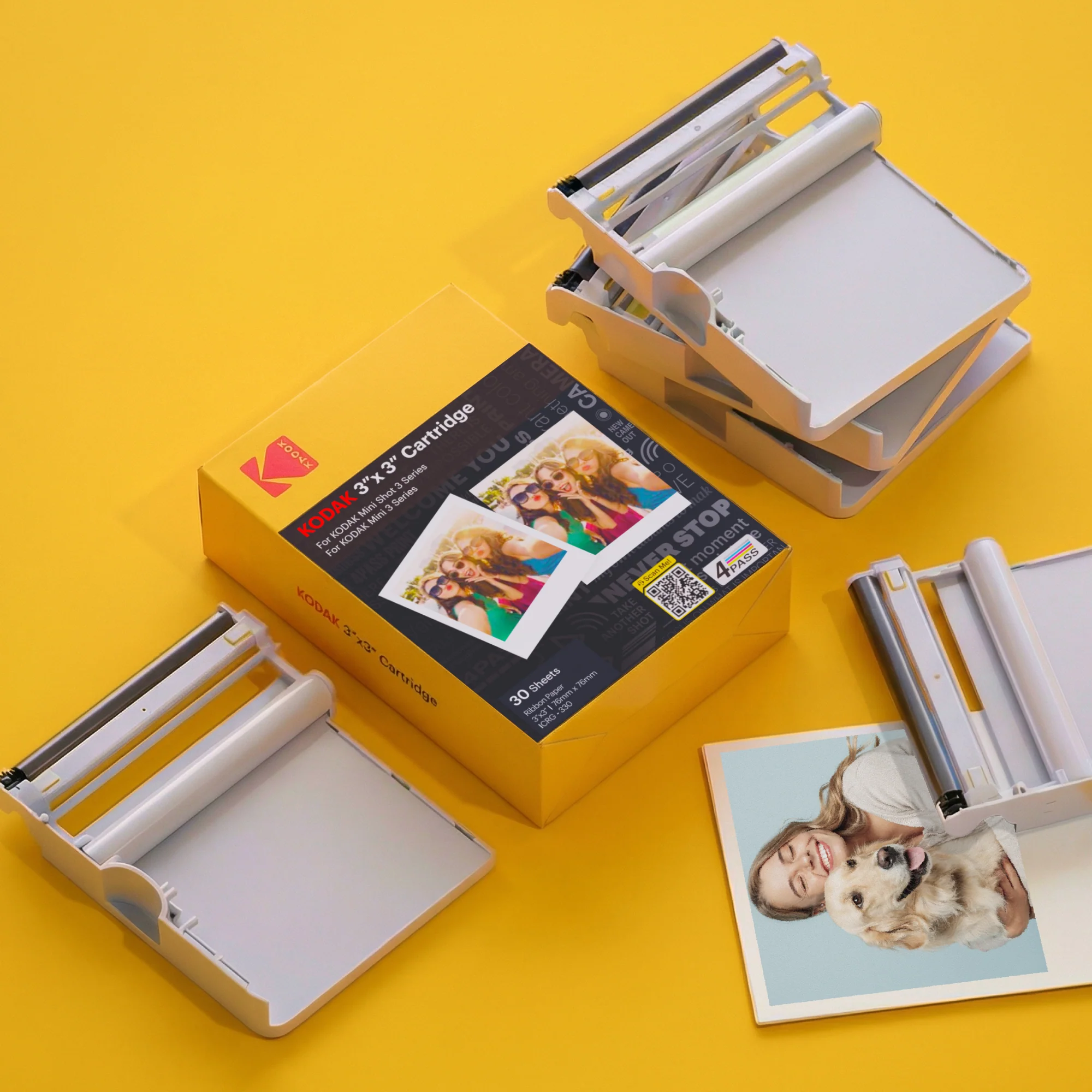KODAK 4PASS All-in-one 3x3 Inch Cartridge, 60 Photos (ICRG-360) - Image 4