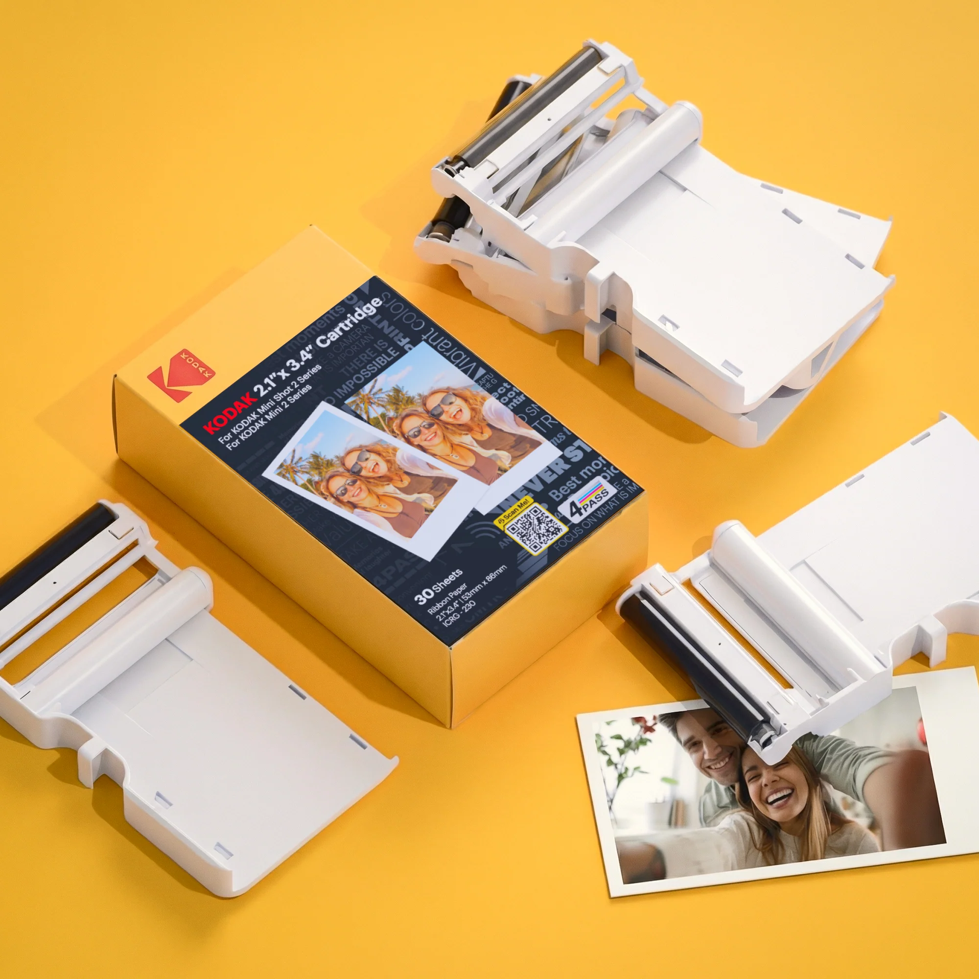 KODAK 4PASS All-in-one 2.1x3.4 Inch Cartridge, 60 Photos (ICRG-260) - Image 4